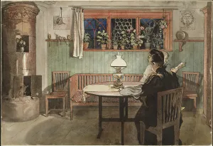 When the Children have Gone to Bed, from A Home series, c.1895 (w/c on paper) When the Children have Gone to Bed, from A Home series, c.1895 (w/c on paper)