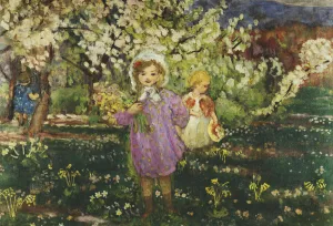 Children in an Orchard in Blossom; Les Enfants un Verger en Fleurs, 1914 (oil on canvas) Children in an Orchard in Blossom; Les Enfants un Verger en Fleurs, 1914 (oil on canvas)