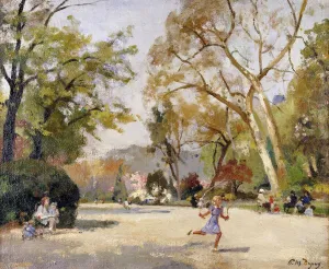 Children in Parc Monceau; Enfants au Parc Monceau, (oil on canvas) Children in Parc Monceau; Enfants au Parc Monceau, (oil on canvas)