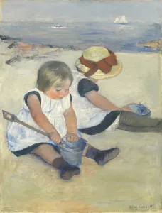 Children Playing on the Beach, 1884 (oil on canvas) Children Playing on the Beach, 1884 (oil on canvas)