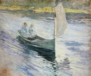 Two Children in a Sailboat, 1883 (oil on canvas) Two Children in a Sailboat, 1883 (oil on canvas)