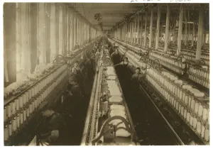 Children working in the spinning room at Cornell Mill, Fall River, Massachusetts Children working in the spinning room at Cornell Mill, Fall River, Massachusetts