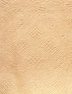 Detail of a child's dress (quilted silk satin) Detail of a child's dress (quilted silk satin)