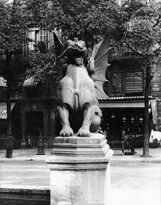 Chimaera from the St. Michel fountain, Paris, c.1860 (b/w photo) Chimaera from the St. Michel fountain, Paris, c.1860 (b/w photo)