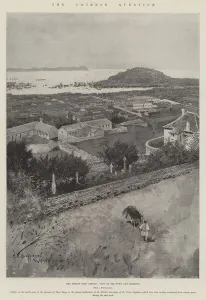 The Chinese Question, the Treaty Port Chefoo, View of the Town and Harbour (litho) The Chinese Question, the Treaty Port Chefoo, View of the Town and Harbour (litho)
