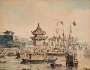 Chinese scene (Temple and Shinsan), 1793 (Watercolour) Chinese scene (Temple and Shinsan), 1793 (Watercolour)