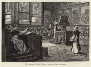 The Choir of the Basilica of Santa Maria Novella, Florence (engraving) The Choir of the Basilica of Santa Maria Novella, Florence (engraving)