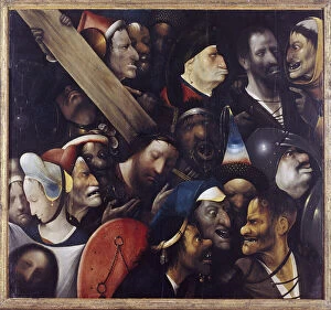 Grimace Gallery: Christ carrying the Cross - Peinture de Hieronymus (Jerome, Jheronimus) Bosch (c)