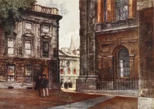 Christ Church, Peckwater Quadrangle, 1903 (colour litho) Christ Church, Peckwater Quadrangle, 1903 (colour litho)