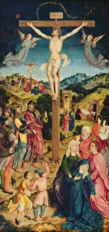 Joseph Of Arimathaea Gallery: Christ on the Cross (oil on panel)