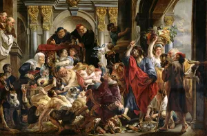 Christ Driving the Merchants from the Temple (oil on canvas) Christ Driving the Merchants from the Temple (oil on canvas)