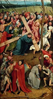 Hieronymus Bosch Gallery: The Christ holding his Cross, The way to Calvary, 1490
