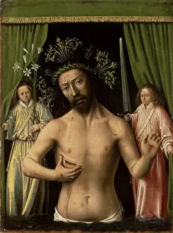 Christ as the Man of Sorrows, 1450 (oil on panel)