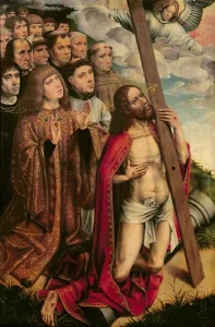 Christ the Mediator with Philip the Handsome (1478-1506) and his Entourage, left Christ the Mediator with Philip the Handsome (1478-1506) and his Entourage, left