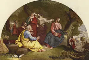 Christ Mourning over Jerusalem (colour litho) Christ Mourning over Jerusalem (colour litho)
