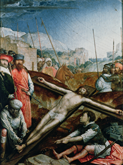 Christ Raised on the Cross, 1496-1504 (panel) Christ Raised on the Cross, 1496-1504 (panel)