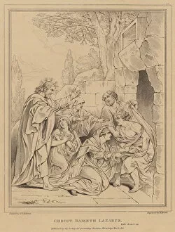 Christ raiseth Lazarus, Luke (engraving)