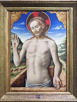 Passion Of Jesus Gallery: Christ in the sarcophagus, 1450 circa, (oil on panel)