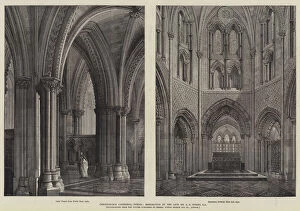 Christchurch Cathedral, Dublin, Restoration by the late Mr G E Street, RA (engraving)