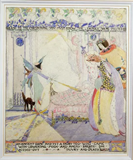 And to the Christening, illustration from Sleeping Beauty (w/c on paper) And to the Christening, illustration from Sleeping Beauty (w/c on paper)