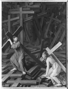 The Christian Soul Accepting her Cross (b/w photo) The Christian Soul Accepting her Cross (b/w photo)