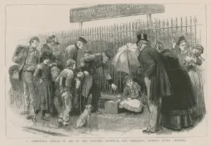 Queens Road Gallery: A Christmas appeal in aid of the Victoria Hospital for Children (engraving)