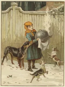 The Christmas Dinner in Danger (colour litho) The Christmas Dinner in Danger (colour litho)