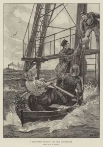 A Christmas Pudding for the Lighthouse (engraving) A Christmas Pudding for the Lighthouse (engraving)
