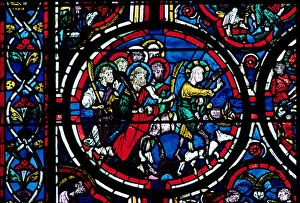 Images Dated 9th May 2007: Christs Entry into Jerusalem (stained glass)