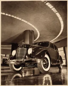 Chrysler Airflow Four Door Sedan, pub. 1937 (sepia photo) Chrysler Airflow Four Door Sedan, pub. 1937 (sepia photo)