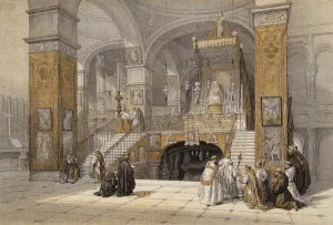 Church of Annunciation, Nazareth (colour litho) Church of Annunciation, Nazareth (colour litho)