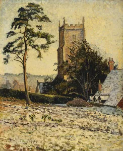 The Church at East Knoyle, Thaw, 1917 (oil on canvas) The Church at East Knoyle, Thaw, 1917 (oil on canvas)