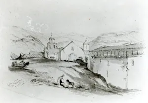 The Church of San Francisco, Valparaiso, 1834 (pencil & w/c on paper) (b/w photo) The Church of San Francisco, Valparaiso, 1834 (pencil & w/c on paper) (b/w photo)