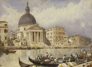The Church of San Simone and San Guida (San Simeone Piccolo), Venice: Arrival of a Train The Church of San Simone and San Guida (San Simeone Piccolo), Venice: Arrival of a Train