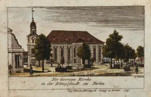 The Church of St. George in Konigsstadt, Berlin, 1797 (etching) The Church of St. George in Konigsstadt, Berlin, 1797 (etching)