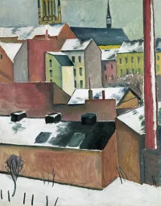 The Church of St Mary in Bonn in Snow, 1911 (oil on paper) The Church of St Mary in Bonn in Snow, 1911 (oil on paper)