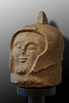 Cippo in the shape of a warrior's head found in the Orvieto necropolis of Crocifisso del Tufo, 520-30 BC Cippo in the shape of a warrior's head found in the Orvieto necropolis of Crocifisso del Tufo, 520-30 BC