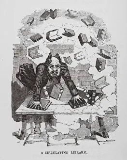 Central Library Gallery: A Circulating Library (engraving)