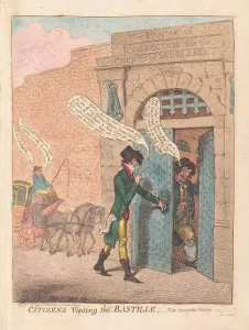 Citizens Visiting the Bastille, pub. 1799 (hand coloured engraving) Citizens Visiting the Bastille, pub. 1799 (hand coloured engraving)