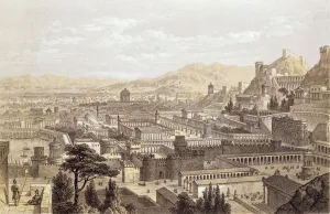 The City of Ephesus from Mount Coressus, engraved by T. Picken, 1859 (colour litho) The City of Ephesus from Mount Coressus, engraved by T. Picken, 1859 (colour litho)