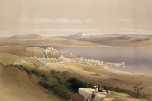 City of Tiberias on the Sea of Galilee, April 22nd 1839, plate 38 from Volume I of City of Tiberias on the Sea of Galilee, April 22nd 1839, plate 38 from Volume I of
