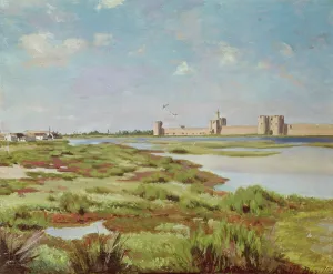 The City Walls of Aigues-Mortes, 1867 (oil on canvas) The City Walls of Aigues-Mortes, 1867 (oil on canvas)