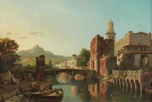 Common Life Gallery: Cityscape in Spain (oil on canvas)