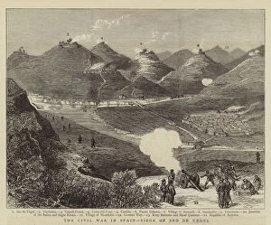 Cerro Gallery: The Civil War in Spain, Siege of Seo de Urgel (engraving)