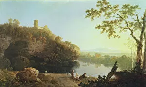 Henri Riviere Gallery: Classical Landscape: View on the Arno (oil on canvas)