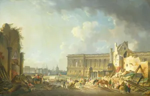 Clearing the Colonnade of the Louvre, 1764 (oil on canvas) Clearing the Colonnade of the Louvre, 1764 (oil on canvas)