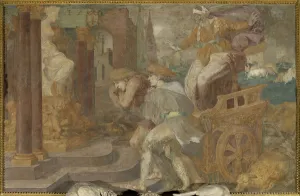Cleobis and Biton (fresco of the gallery Francois 1er) 16th century Cleobis and Biton (fresco of the gallery Francois 1er) 16th century