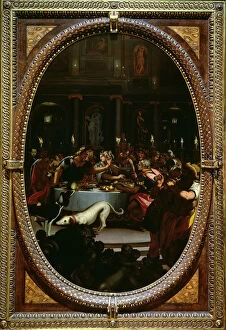 Alessandro Allori Gallery: Cleopatras Banquet, 1572 (slate)