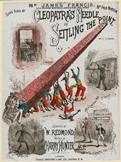 Cleopatra's Needle, or Settling the Point (colour litho) Cleopatra's Needle, or Settling the Point (colour litho)