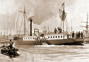 The Clermont, a boat built in 1807 by Robert Fulton (1765 - 1815 The Clermont, a boat built in 1807 by Robert Fulton (1765 - 1815